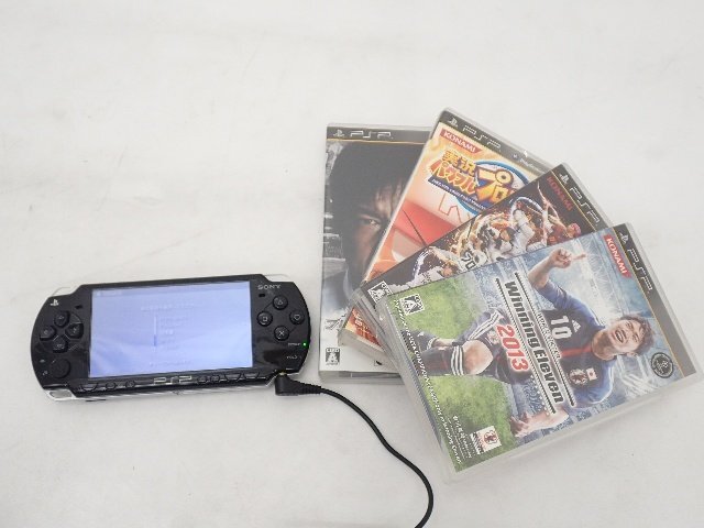 SONY PSP PSP-2000 ジャンク品 + ソフト4本セット ソニー ▽ 76839-8拍卖