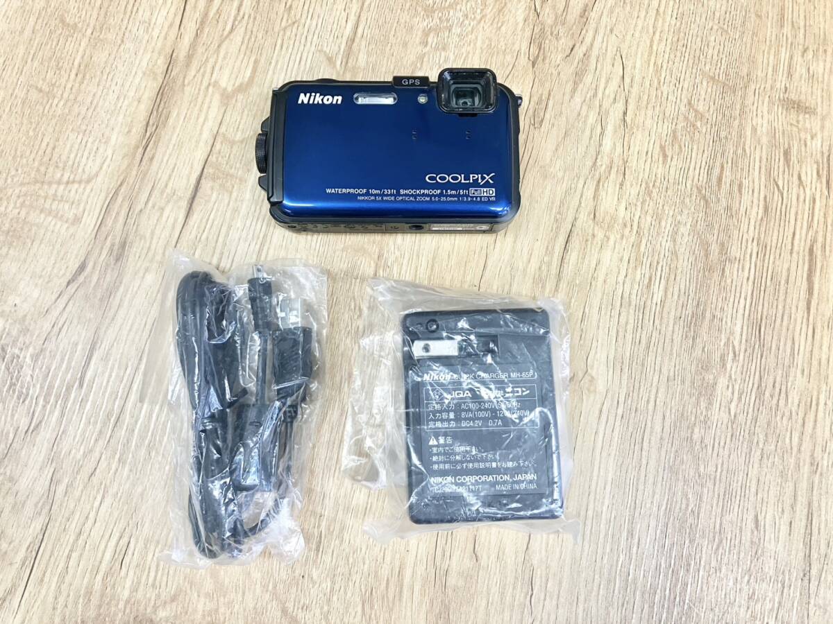 ☆1円スタート☆ Nikon ニコン COOLPIX AW100 コンパクトデジタルカメラ 動作確認済み 充電器有拍卖