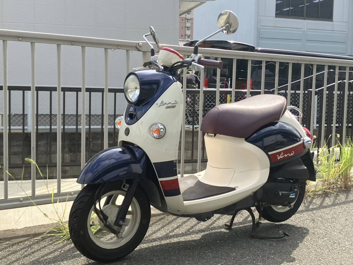 福岡市博多区発★1円スタート SA59J型 ヤマハ ビーノDX VINO 実動車 現状車 自賠責付き 鍵と登録書類あり拍卖