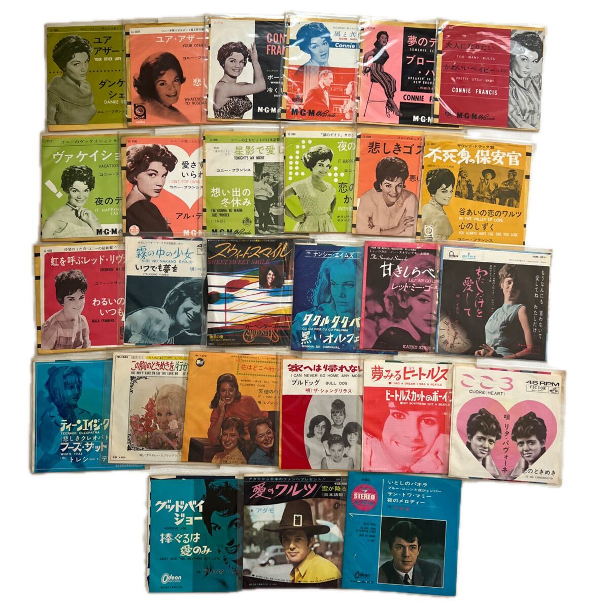 A807-60 レコードまとめて EP 1960年代〜1970年代頃 洋楽ポップス オールディーズ 7インチEPシングルレコード(ドーナツ盤)動作未確認拍卖