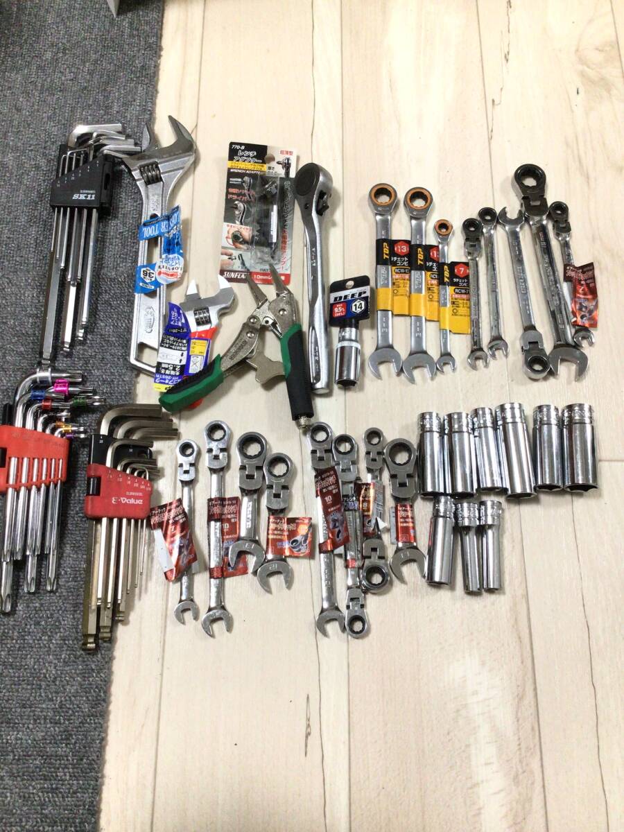 TOP工業 SK11 ロブテックス ラチェットレンチ スパナ モンキレンチ 六角レンチ エンジニア ネジザウルス まとめセット拍卖