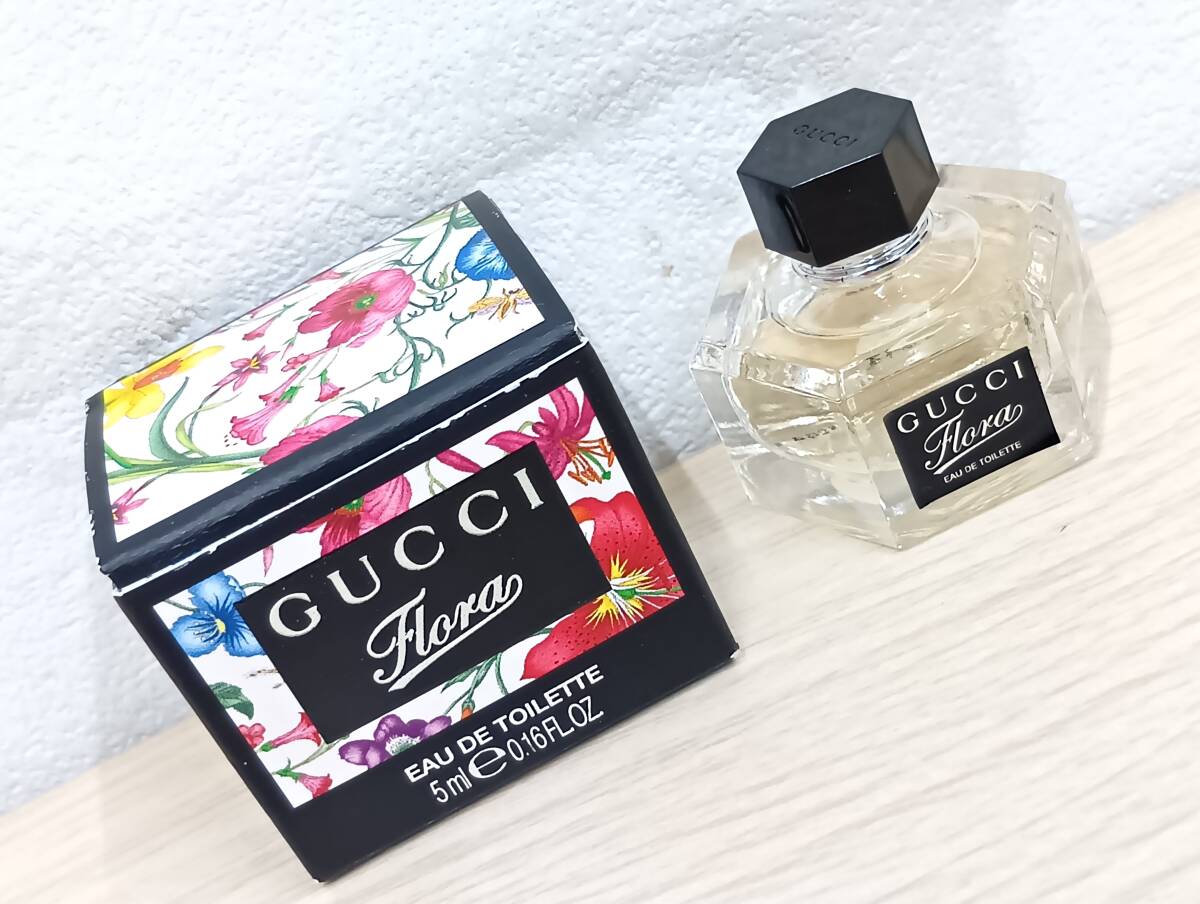 【6212】《ほぼ未使用》 グッチ GUCCI Flora BY GUCCI フローラ バイ グッチ オードパルファム ミニボトル ミニ香水 5ml拍卖