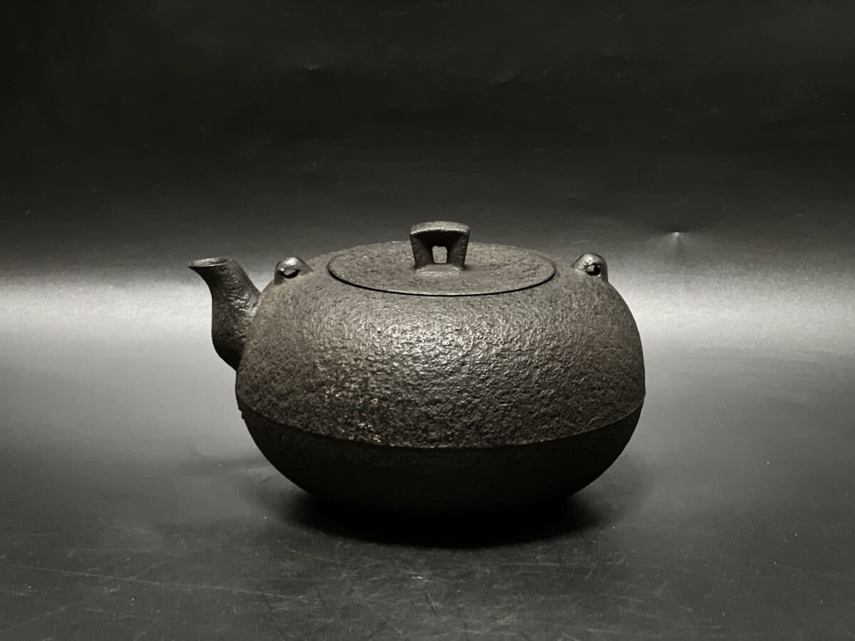 煎茶道具 南部鉄器 鉄瓶 茶釜 一宝作 茶器 茶道具拍卖