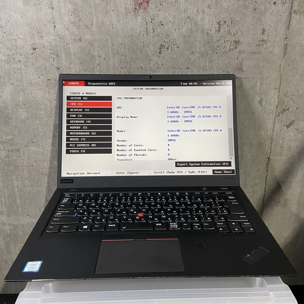 【ジャンク品】Lenovo ThinkPad X1 Carbon 6thgen i5-8250/8GB/無し 【動作保証無し・保証無し】74拍卖