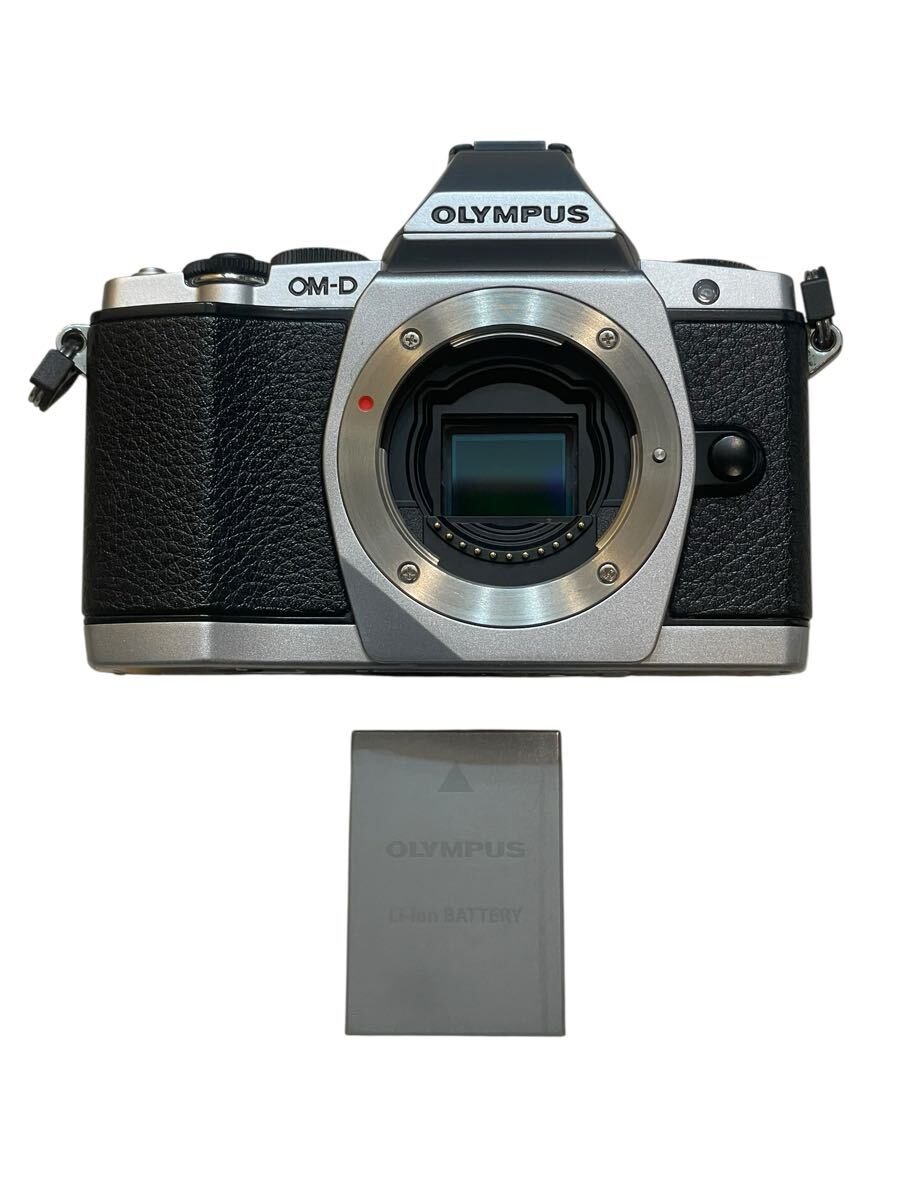 OLYMPUS OM-D E-M5 ボディ シルバー オリンパス 一眼 デジタルカメラ バッテリー付き 動作確認済み 美品拍卖