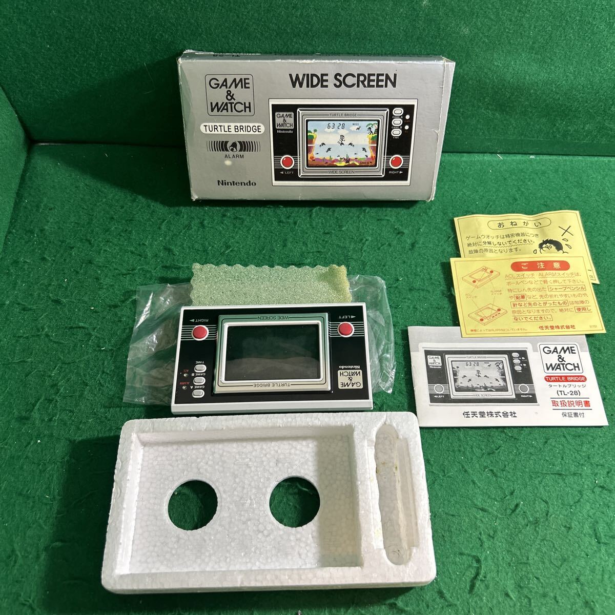 ゲームウォッチ タートルブリッジ TURTLE BRIDGE 動作品 新品ボタン電池 任天堂 GAME&WATCH ゲーム収集コレクション引退1円スタート拍卖