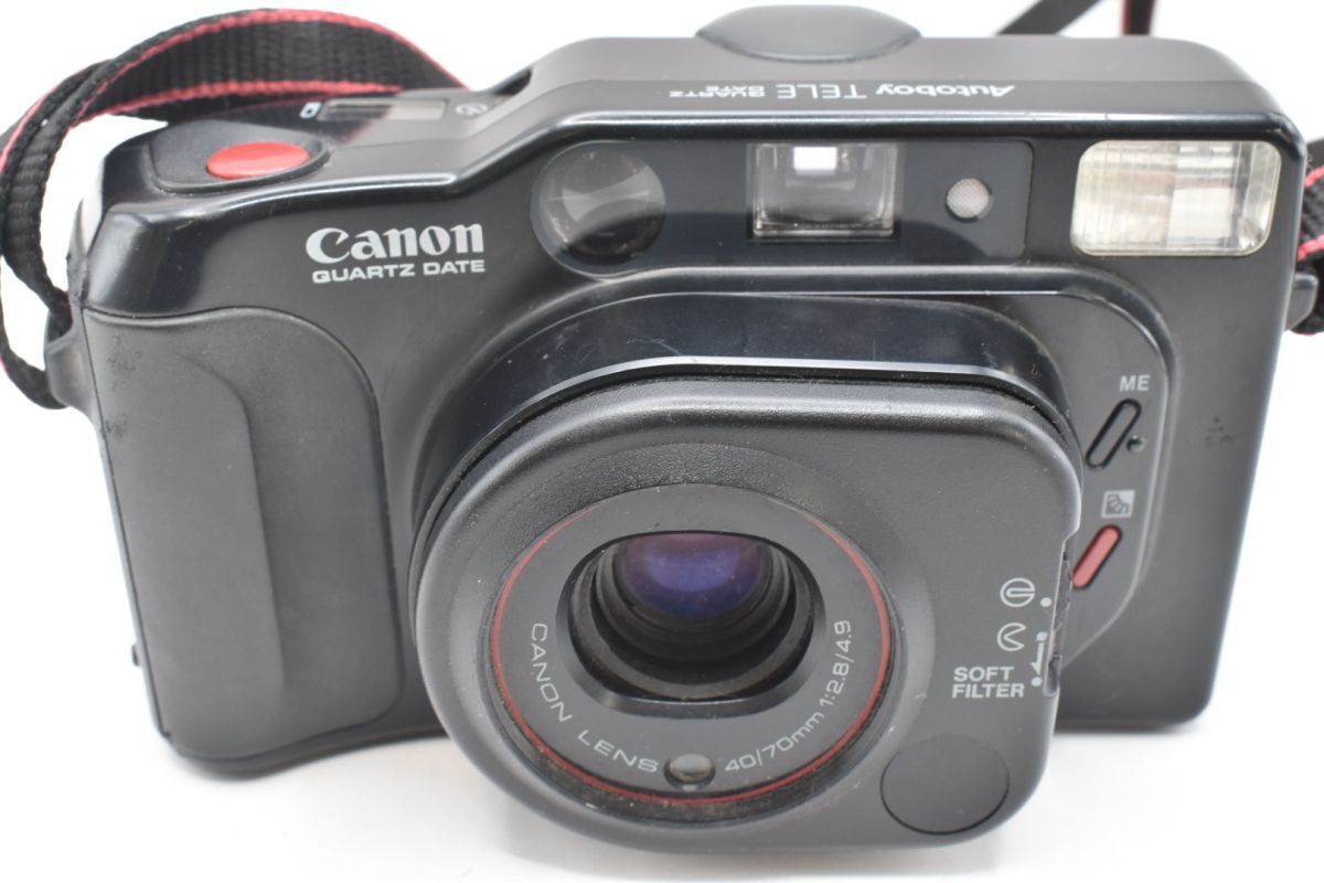 【32-2607-22-26】 Canon Autoboy TELE QUARTZ DATE キャノン オートボーイ テレ クオーツデート コンパクトフィルムカメラ拍卖