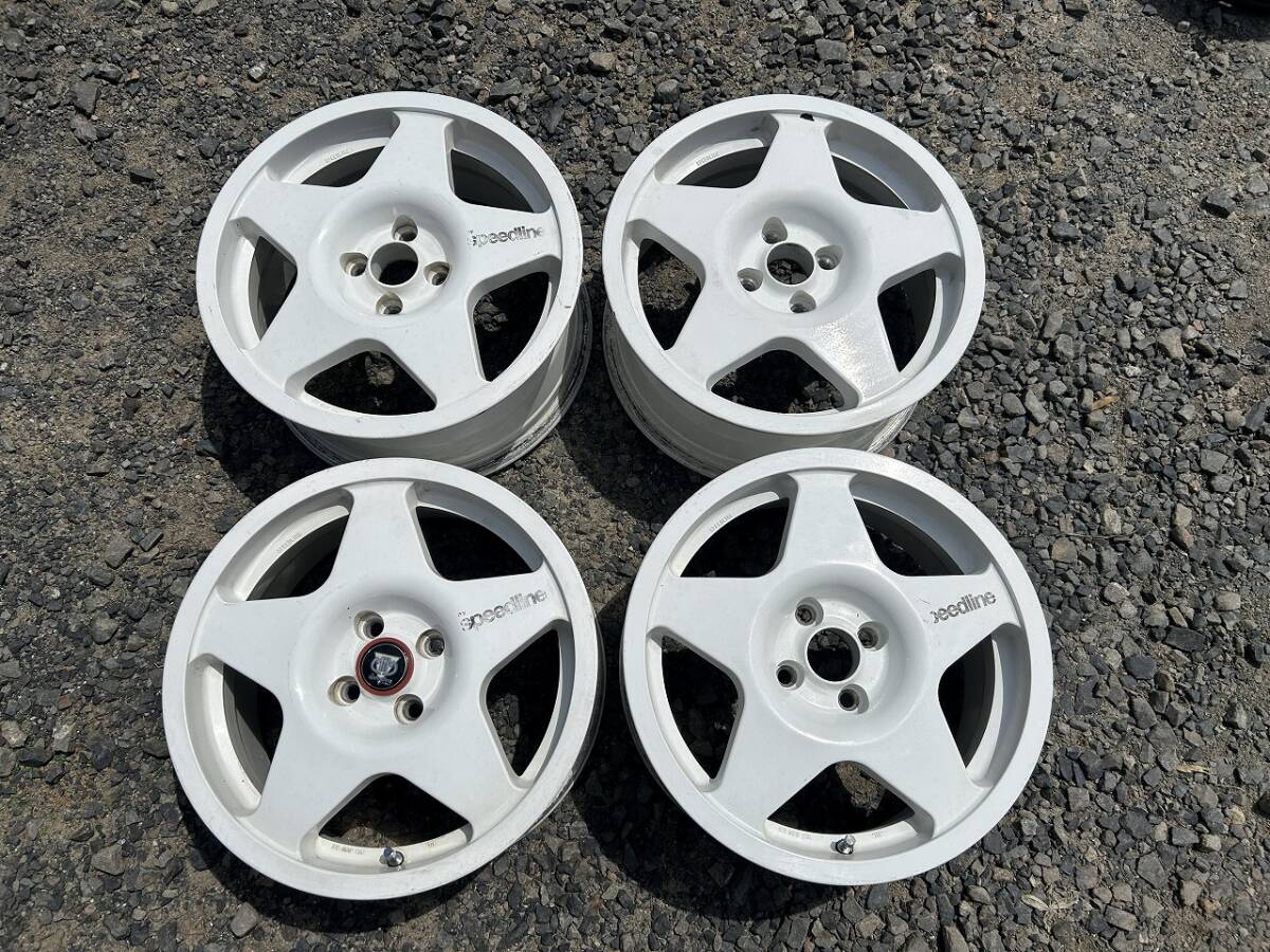 【引取限定】アバルト595等に!! Speedline スピードライン 16×7 +35 4穴 PCD98 4本 中古 売切!!拍卖