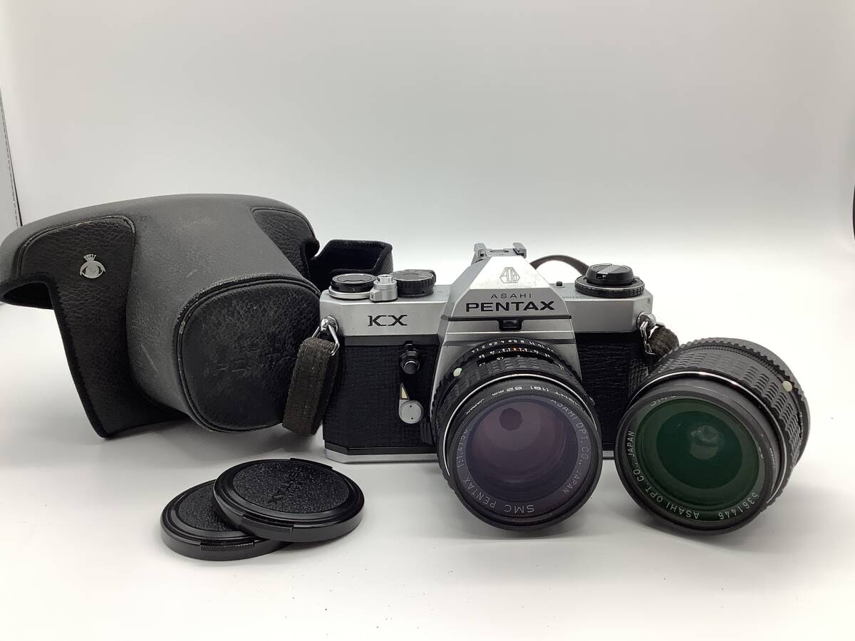 y563 PENTAX ペンタックス KX フィルム一眼レフ レンズ2本セット カメラ 動作未確認 シャッター〇拍卖