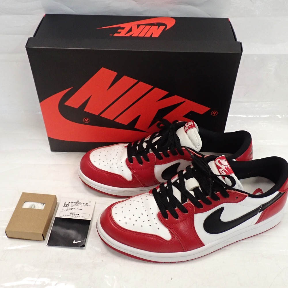 Th689251 ナイキ エアジョーダン1 レトロ ロー OG Air Jordan 1 Retro Low OG シカゴ HQ6998-600 28cm スニーカー 靴 NIKE 良好・中古拍卖