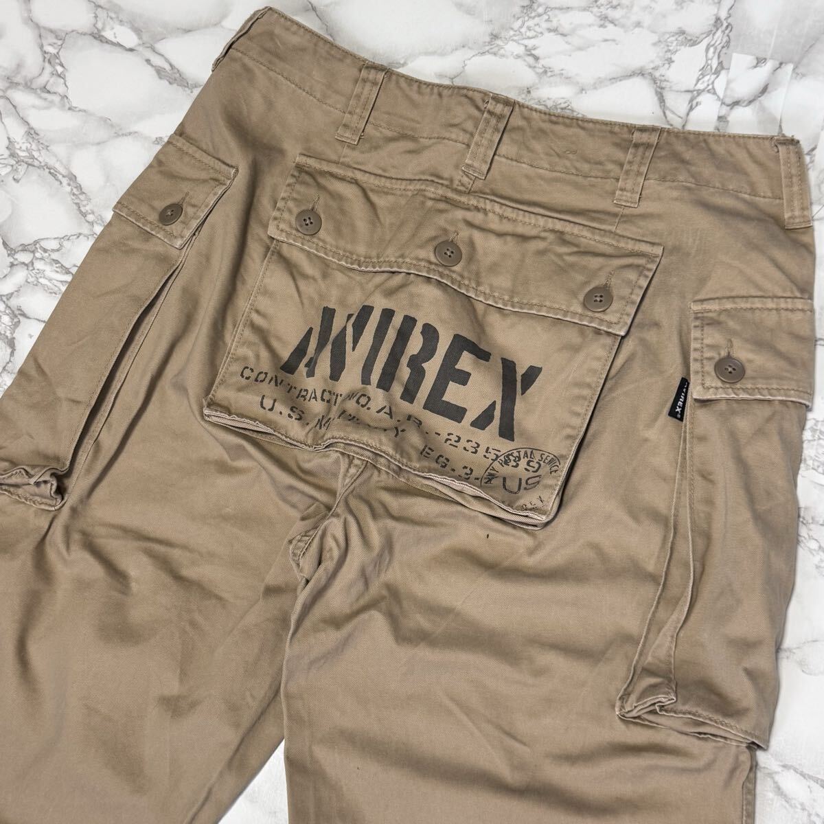 希少【avirex アヴィレックス【Monkey Cargo Pants】モンキー カーゴ パンツ/クロップドパンツ/ミリタリー拍卖