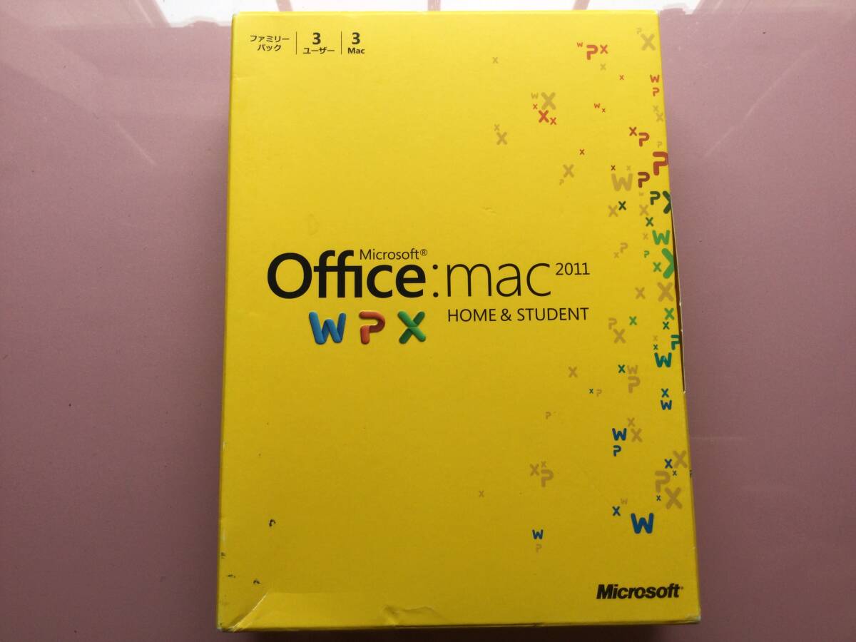 Office:mac 2011 Home & Student @開封済みパッケージ一式@ プロダクトキー付きファミリーパック(3ユーザー可)拍卖