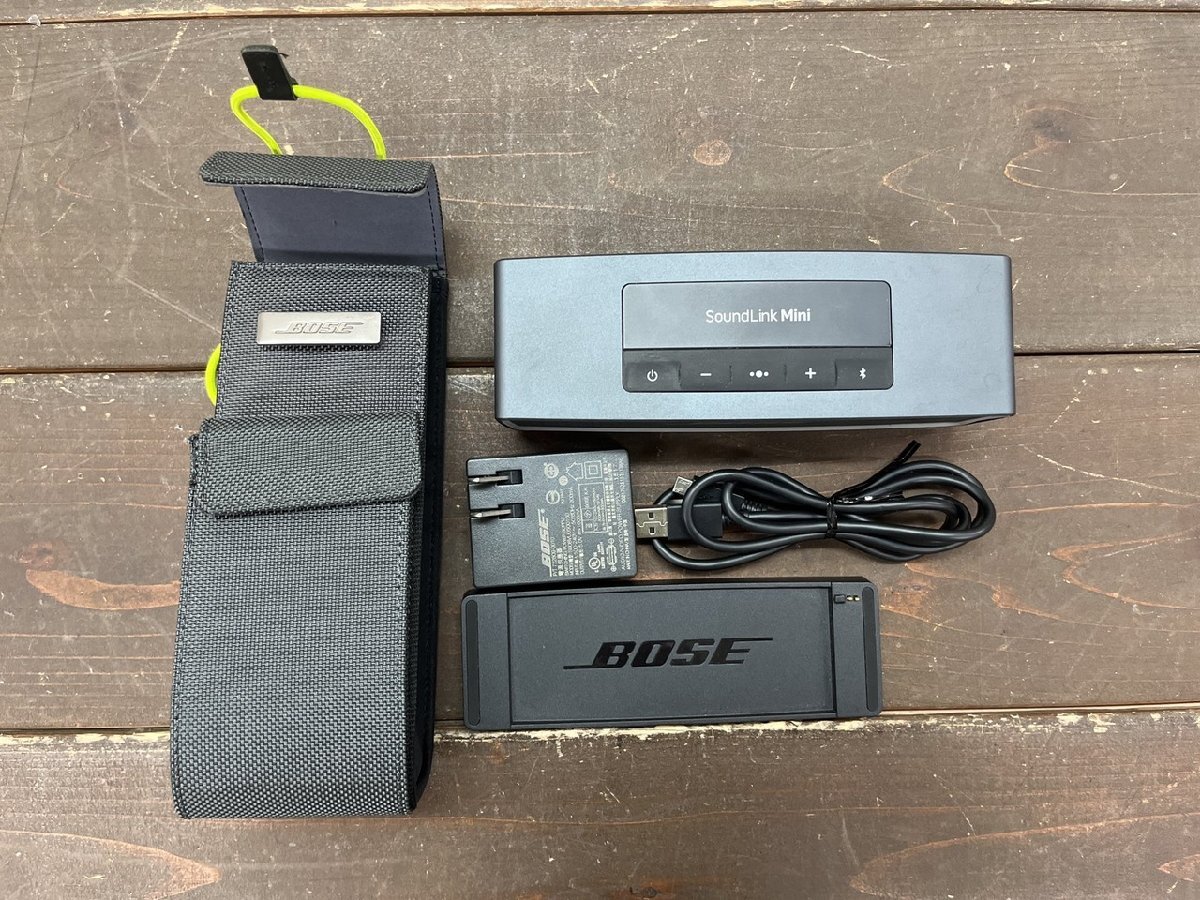 【T2-7956】1円 BOSE SoundLink Mini II 付属品完備 赤点滅 ジャンク ボーズ ケース付き 同梱可【千円市場】拍卖