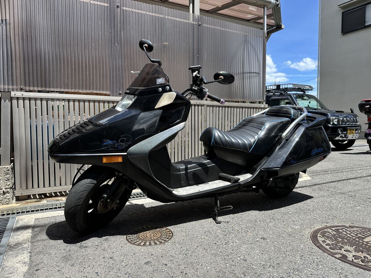 現状販売 ホンダ フュージョン MF02 ブラック ビッグスクーター カスタム車両 書あり イモビ拍卖
