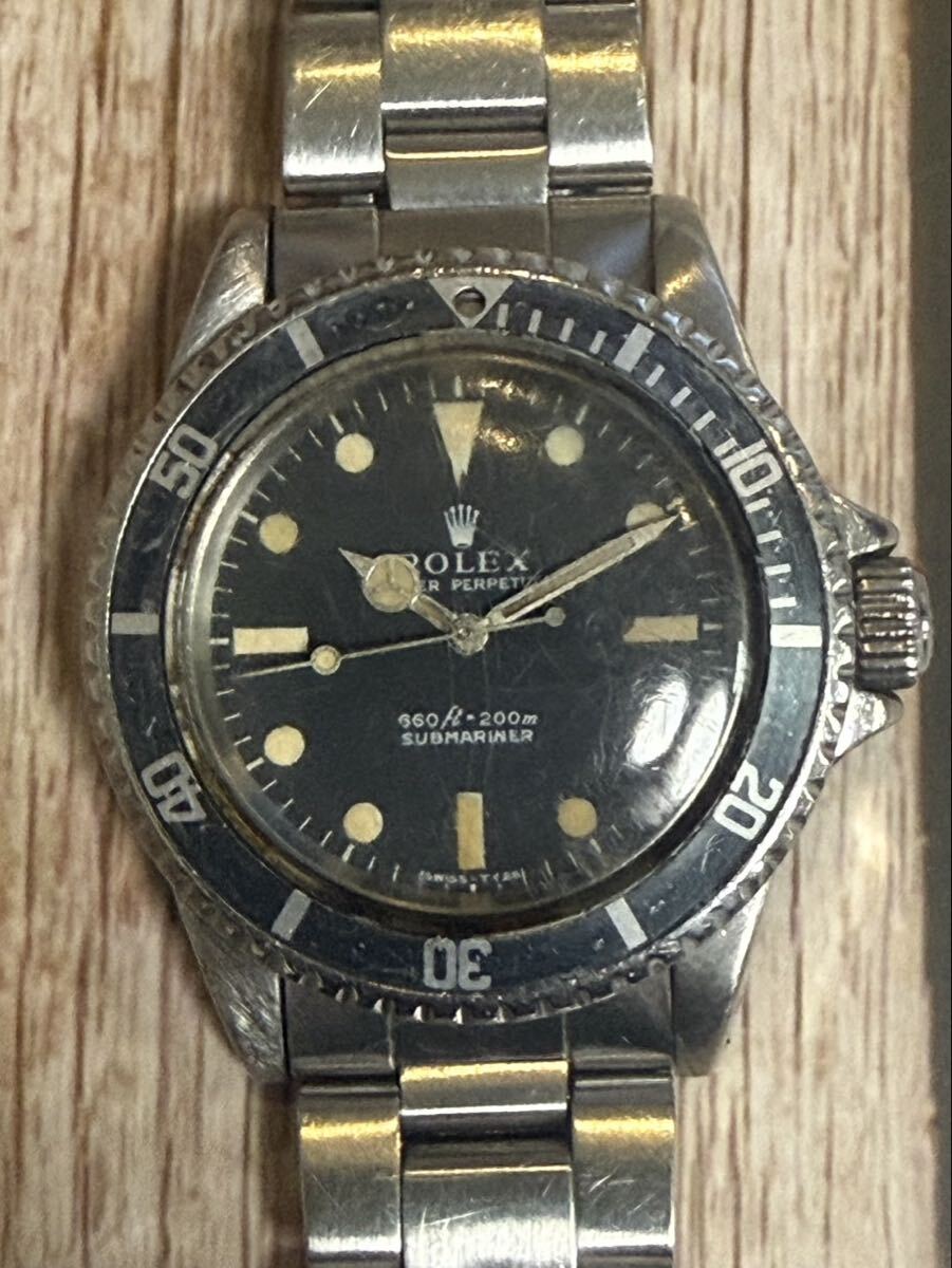 ロレックス サブマリーナー 5513 下サブ ヴィンテージ 1970年 Cal.1520 トリチウム 動作品 ROLEX 拍卖