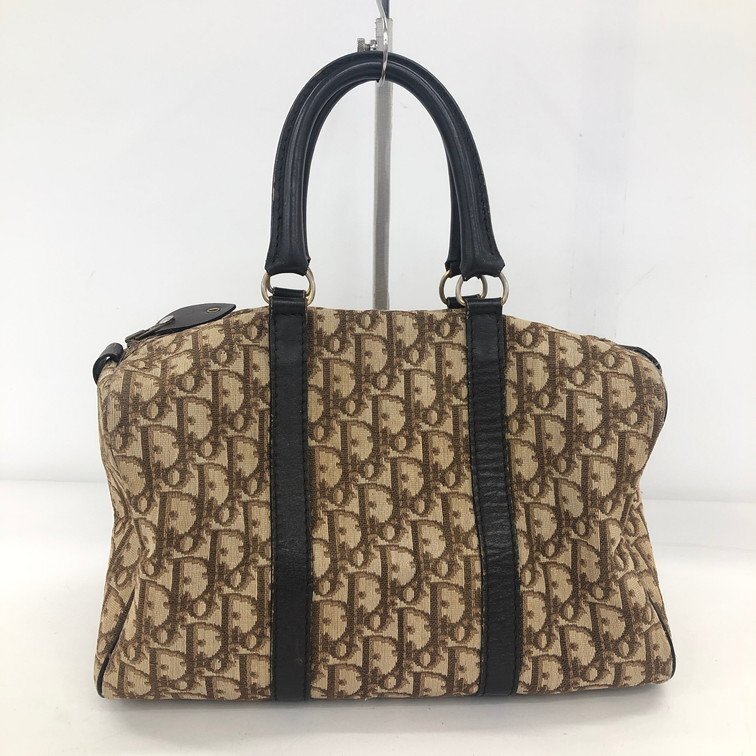 Christian Dior クリスチャンディオール ミニボストンバッグ トロッター柄【EGBD0052】拍卖
