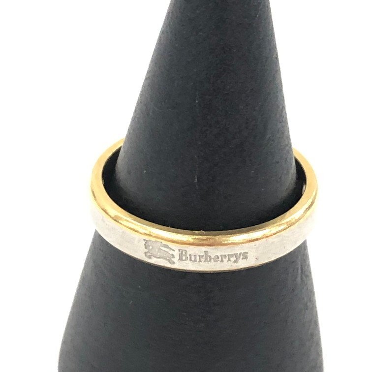 Burberrys バーバリー リング K18 Pt1000 13号 総重量4.4g 箱付き【EGBE2063】拍卖