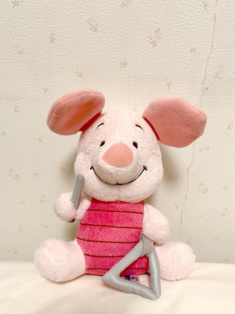 ディズニー ピグレット ぬいぐるみ トライアングル楽器付き拍卖