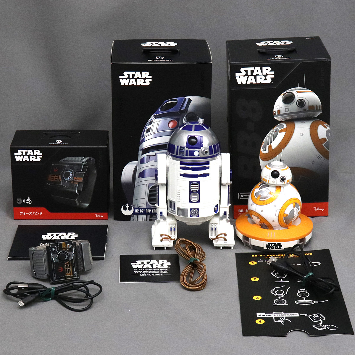 Sphero スターウォーズ R2-D2/BB-8 APP-ENABLED DROID フォースバンド R201 JPN R001 ROW AFB01 JPN拍卖