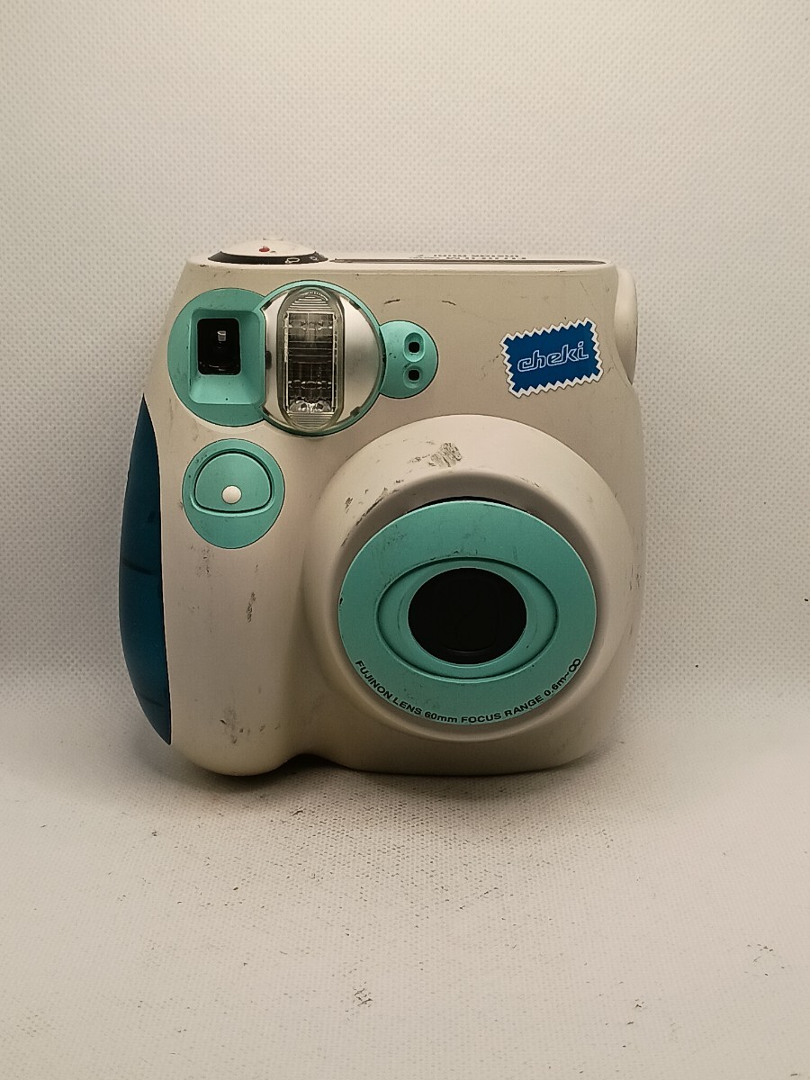 6855 1円スタート 【動作未確認】FUJIFILM instax mini 7 チェキポップ インスタントカメラ チェキ ミント 富士フィルム拍卖
