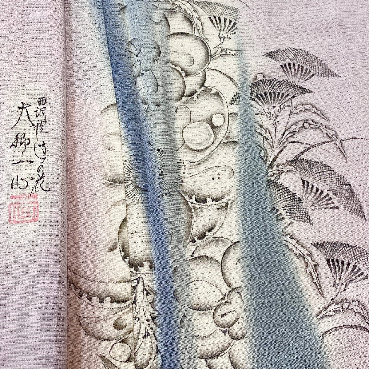 着物月花 西洞院辻ケ花 大脇一心 絽縮緬 辻ケ花 夏訪問着 未使用品 正絹 夏着物 ki9156拍卖