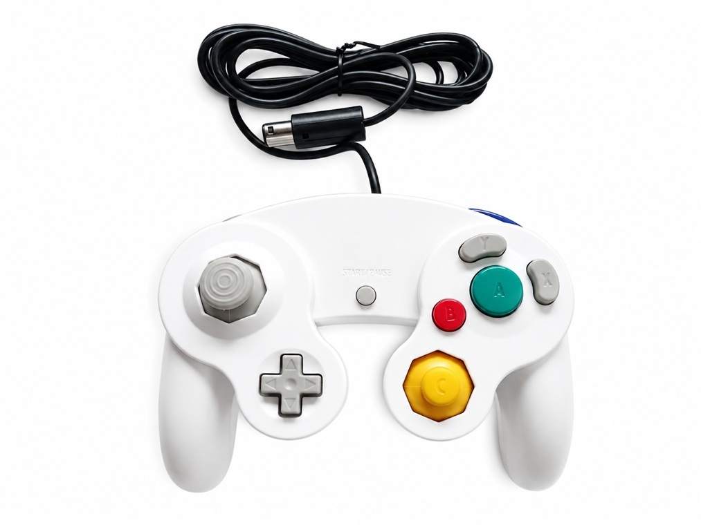 ゲームキューブ Wii 有線 ゲームパッド コントローラー ホワイト ジョイスティック 互換品拍卖