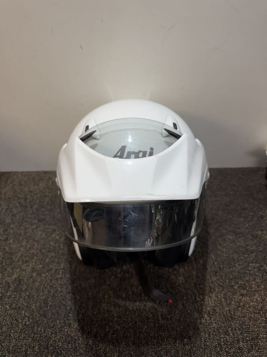 Arai アライ CT-Z ヘルメット ホワイト 61-62cm SNELL バイク用 現状品 ジャンク扱い拍卖