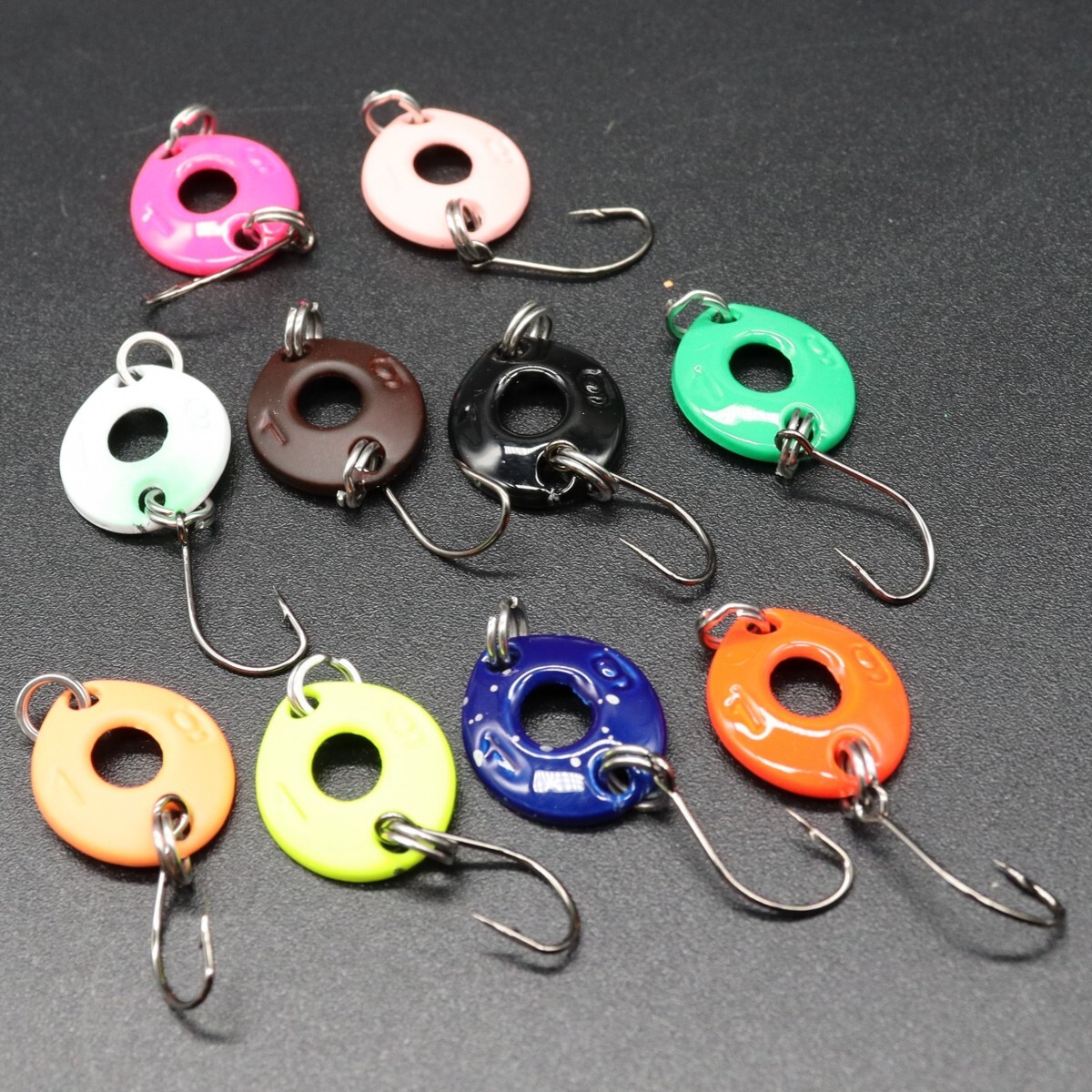 エリアトラウト 管釣り スプーン 【10個入】 12mm 1g エリアルアー エリアスプーン ジグ シングルフック es1g-10T拍卖