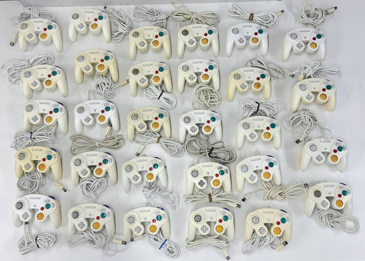 nintendo GC GAME CUBE ゲームキューブ コントローラー ホワイト 計29個 まとめ売り 動作確認済み Y-27拍卖