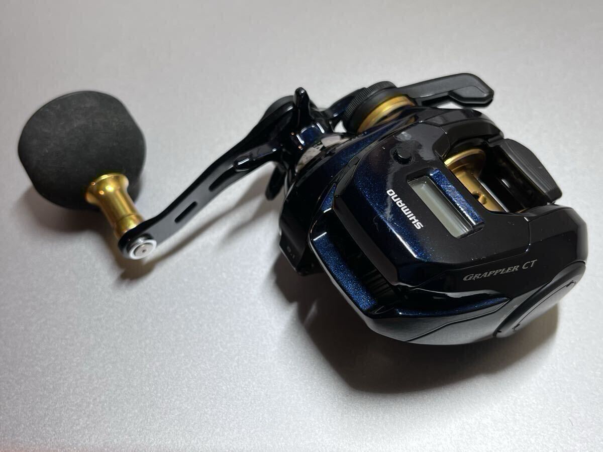 【良品、動作良好】シマノ 19 グラップラー CT 150XG (右ハンドル) ライトジギング カウンター付ベイトリール SHIMANO GRAPPLER拍卖