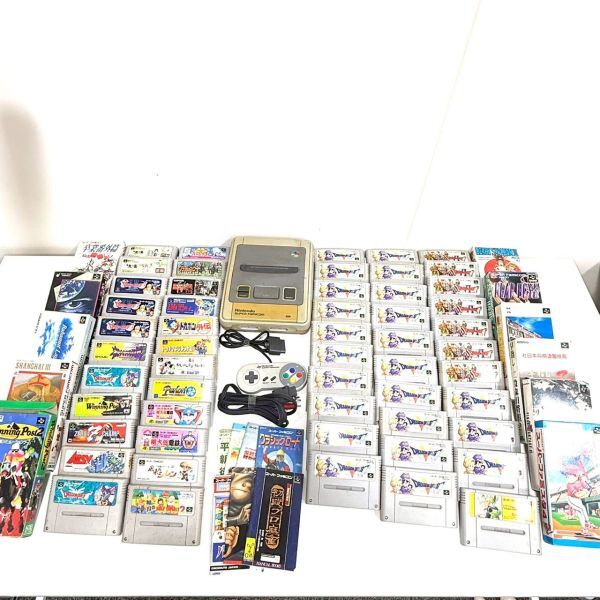 【ジャンク品】任天堂 Nintendo スーパーファミコン 本体 ソフトまとめ ドラゴンクエスト カセット ゲーム機 ゲーム ITSN7WYYAFZI C0706拍卖