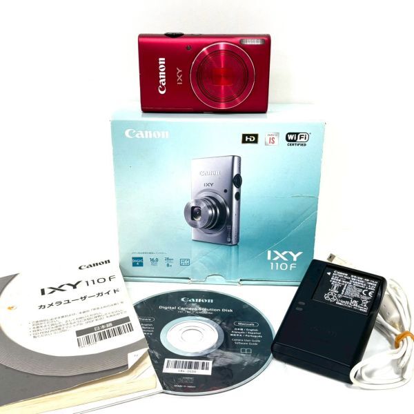 【通電のみ確認】Canon キヤノン IXY イクシー 110F PC1889 レッド デジカメ コンパクトデジタルカメラ IT7FYG8XCKC5 A0713拍卖