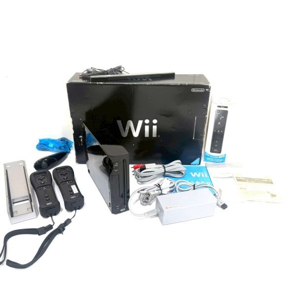 【ジャンク品】Nintendo ニンテンドー Wii RVL-001 本体 ブラック リモコン ACアダプター 付属品あり ゲーム ゲーム機 ITQMZC60BH7I L0713拍卖
