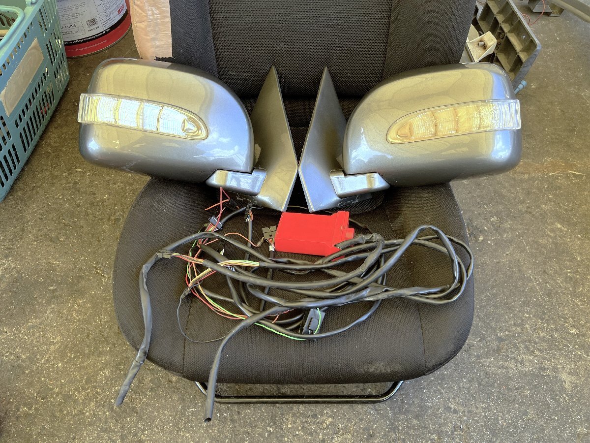 中古ジャンク シボレー アストロ 左ハンドル車 1996年式からの取り外し 社外 ドアミラー 左右セット カリフォルニアカスタム拍卖