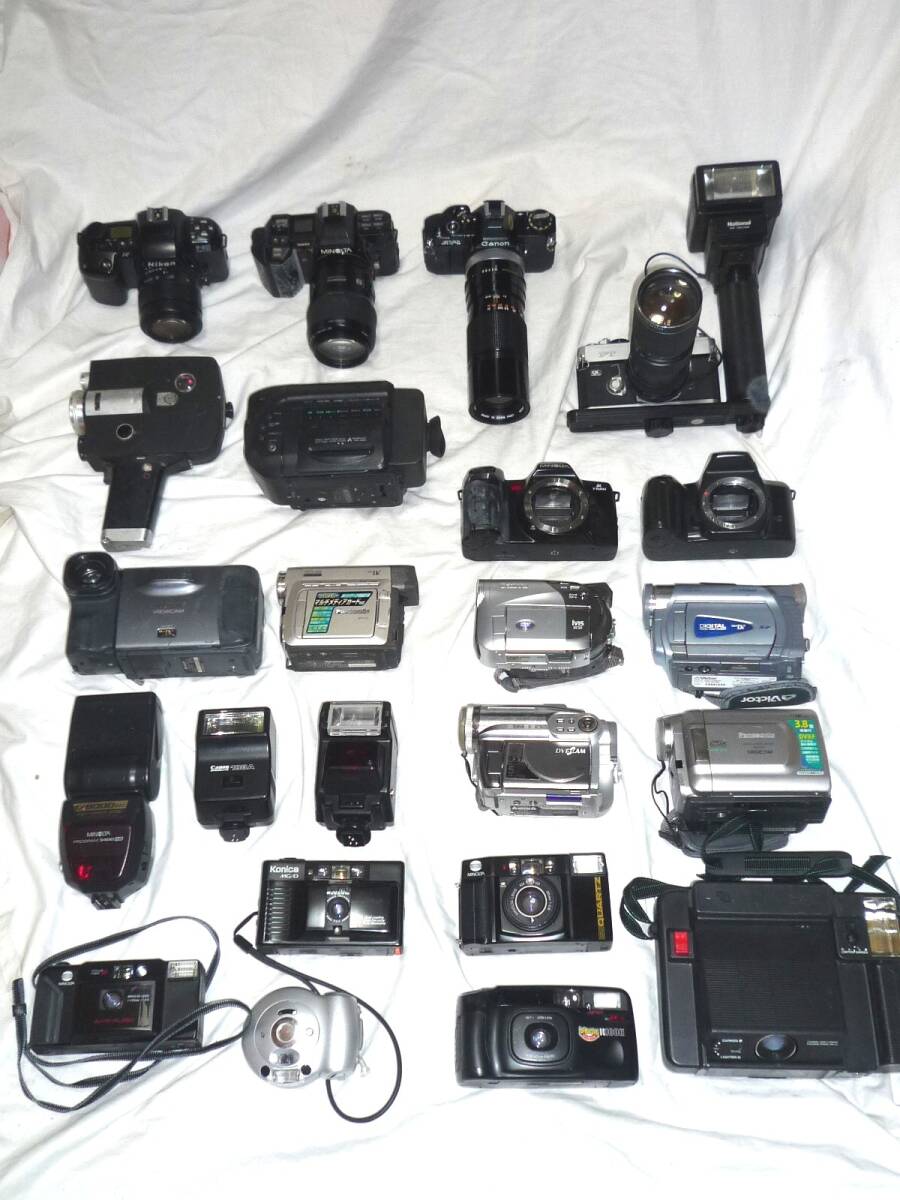 フィルム一眼レフ、コンパクトカメラ、デジタルビデオカメラ等 ジャンク拍卖