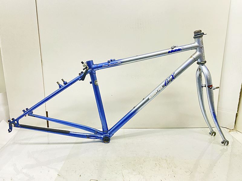 訳アリ アラヤ ARAYA マディーフォックス MUDDY FOX CX シクロ フレームセット 2000年以前 クロモリ ブルー【値下げ】拍卖
