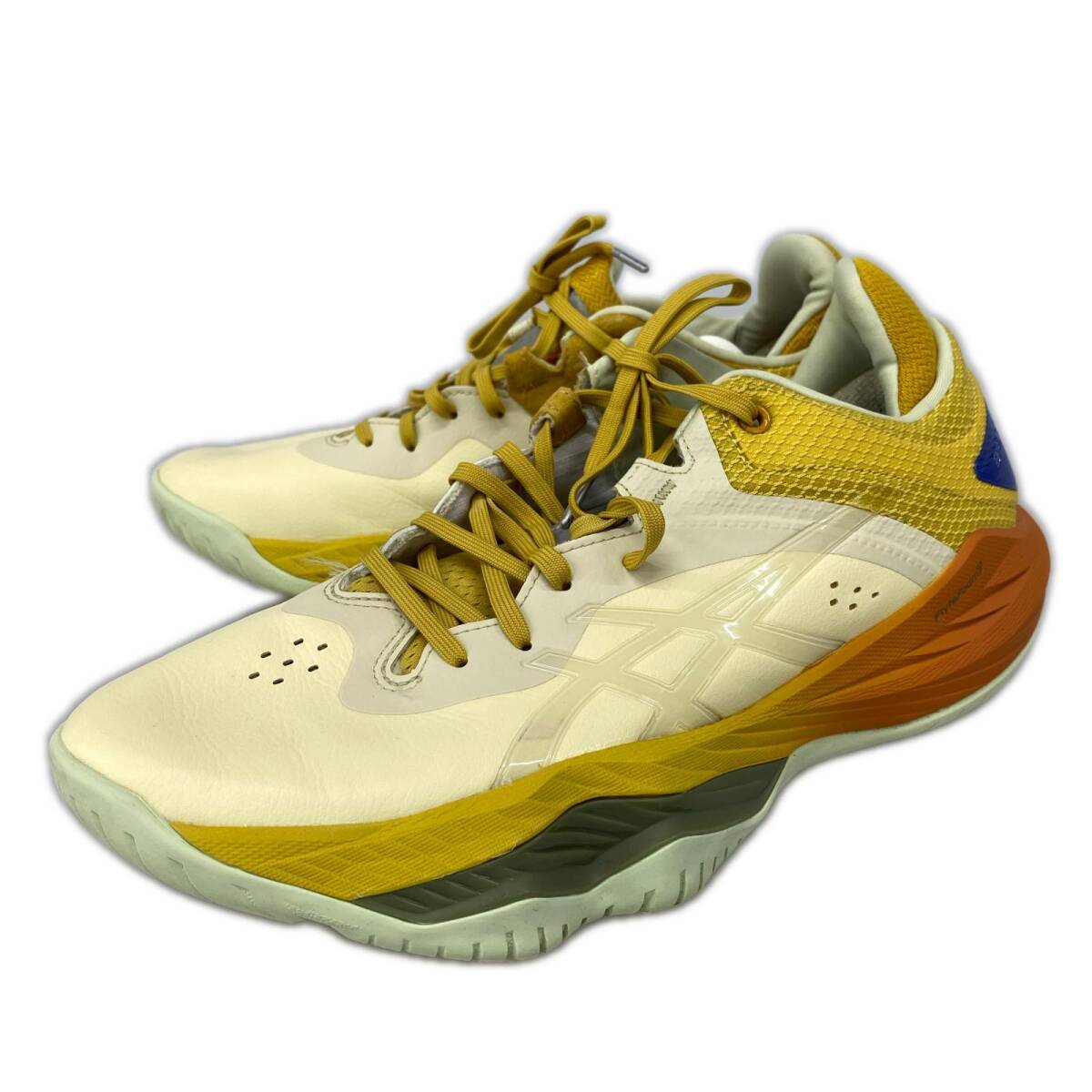 asics アシックス 1061A050 タグ付き ×ballaholic NOVA SURGE LOW バスケットボール シューズ size27.5CM/イエロー系拍卖