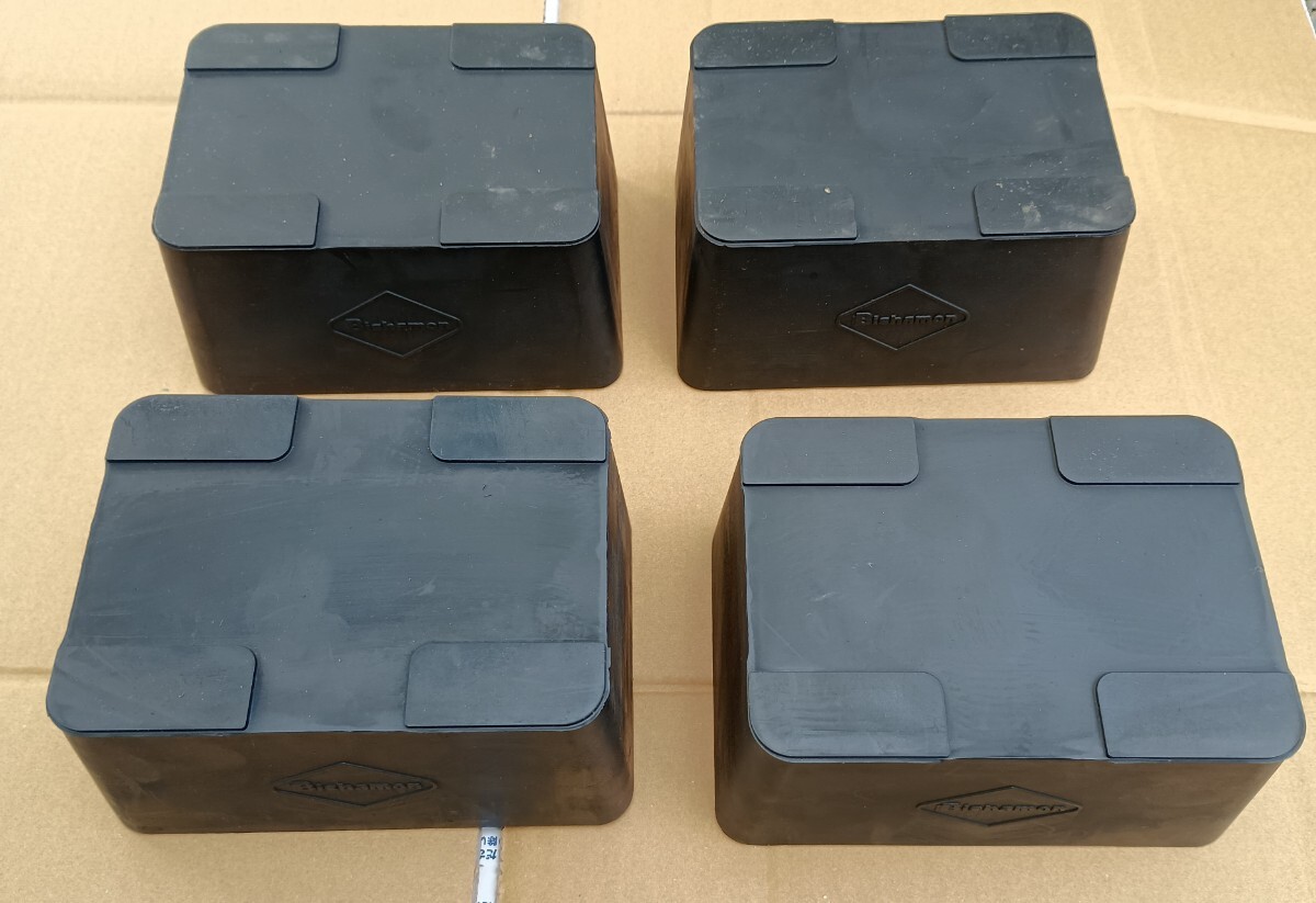 【新品】スギヤス ビシャモン リフト アタッチメント リフトパッド 受け台 ゴムブロック サイドシルブロック 4個セット拍卖
