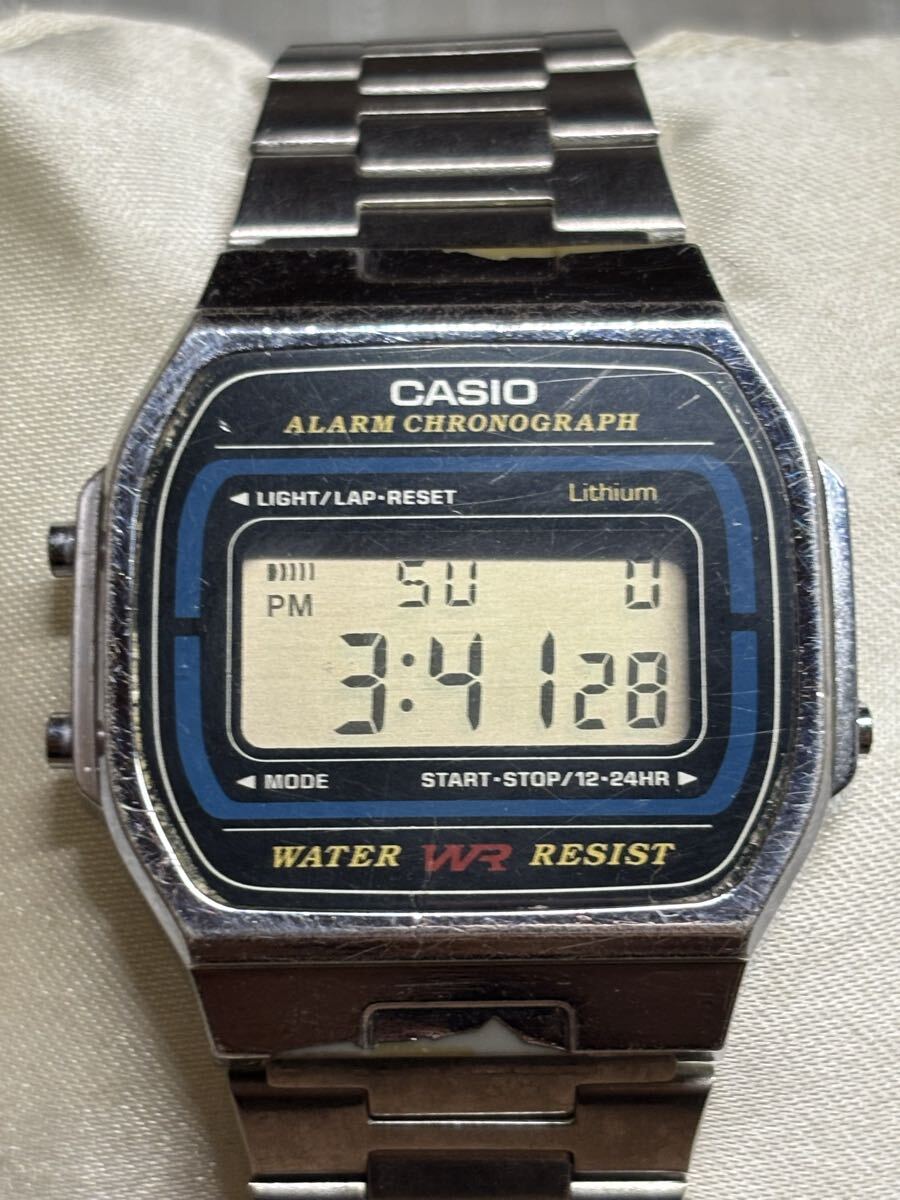 CASIO カシオ 腕時計 デジタル A164W 稼働品 アラームクロノグラフ拍卖