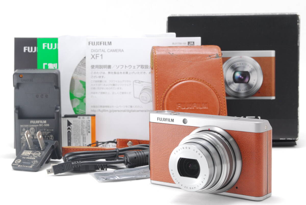 FUJI FUJIFILM フジ 富士フィルム フジフィルム XF1 茶色 brown デジタルカメラ デジカメ 497拍卖