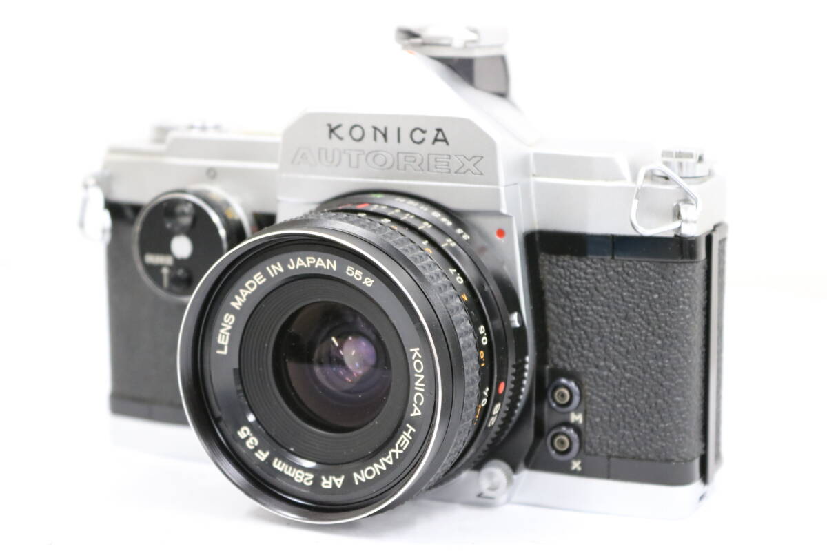 【訳あり品】 コニカ KONICA AUTOREX HEXANON AR 28mm F3.5 ボディレンズセット Y929拍卖