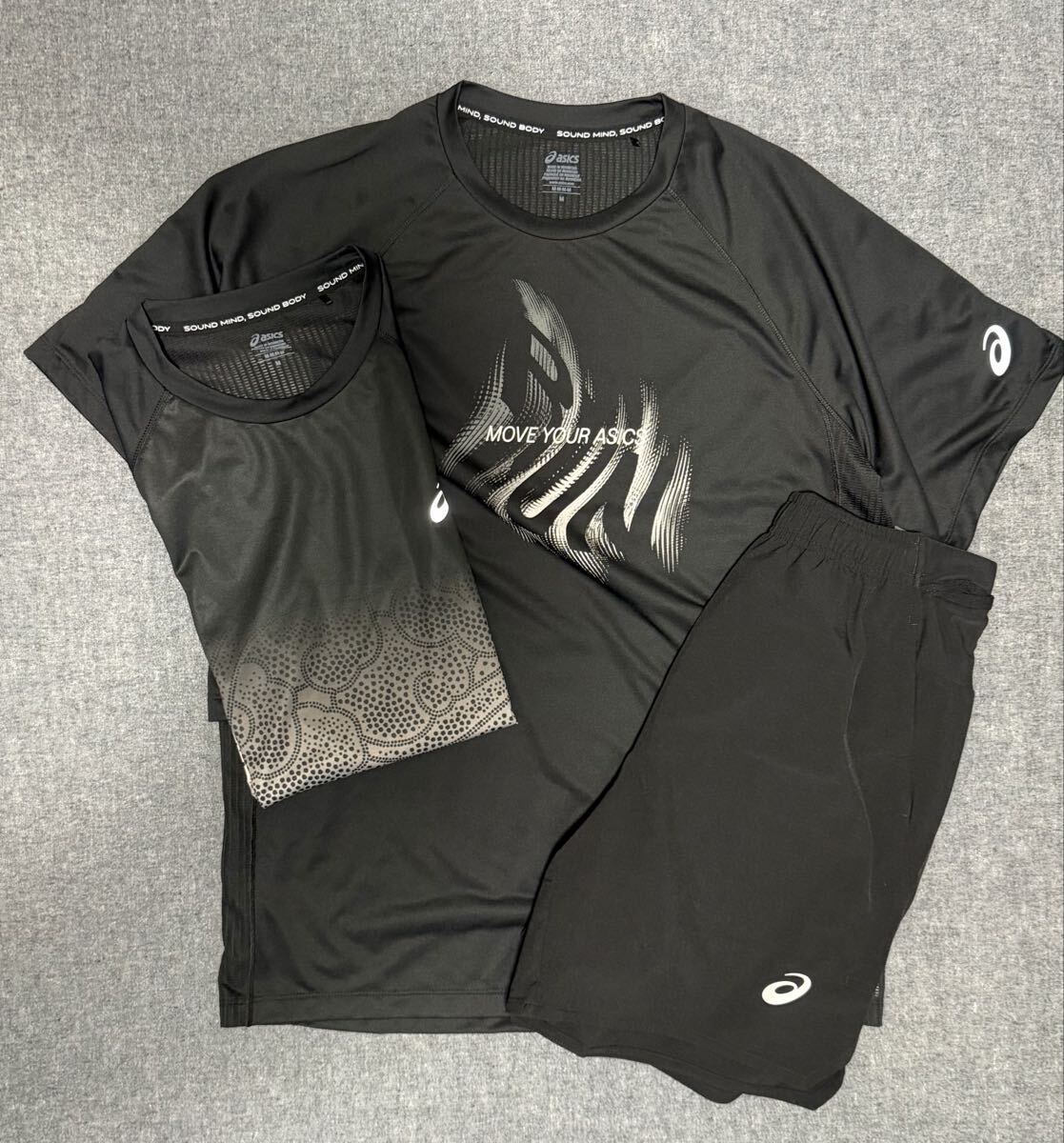 ASICS 2026春夏NEWMODEL ROAD ランニングFADE半袖シャツ・マルチポケット7インチショーツトレーニングウェア3セット拍卖