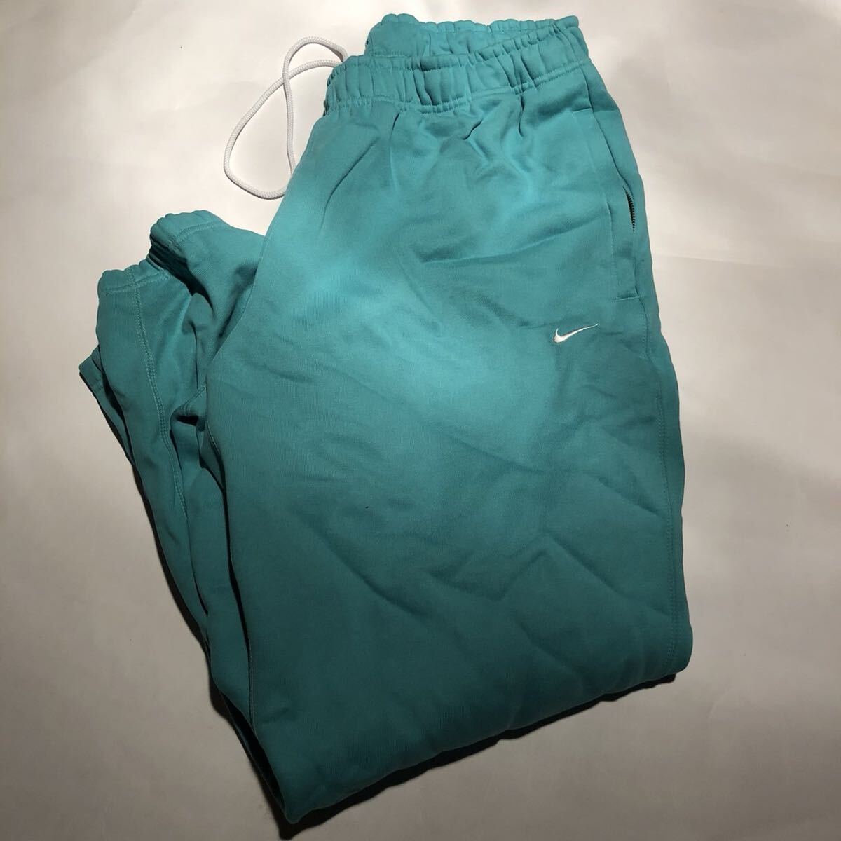 NIKE AS M NK SOLO SWSH HW BB PANT WASHED TEAL/WHITE 22SU-Sナイキ NRG フリース パンツda0330-393サイズXL拍卖