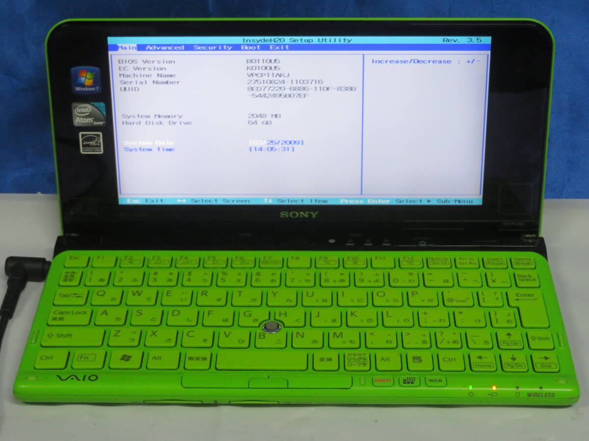 701A ● VAIO PCG-11112N ● Atom Z530 1.6GHz/ 動作品 OSなし拍卖