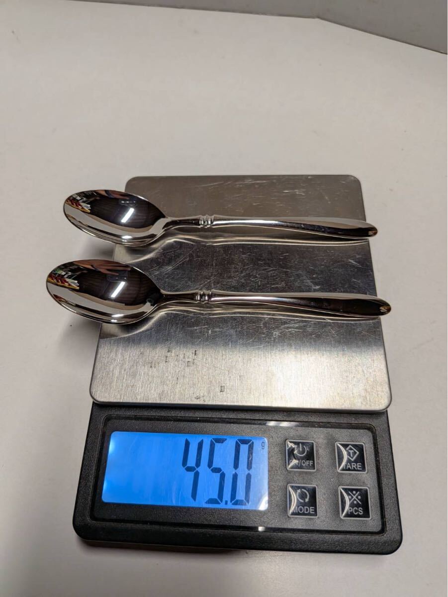 純銀999 スプーン 45.0g 最高級純銀洋食器 刻印有り SILVER拍卖