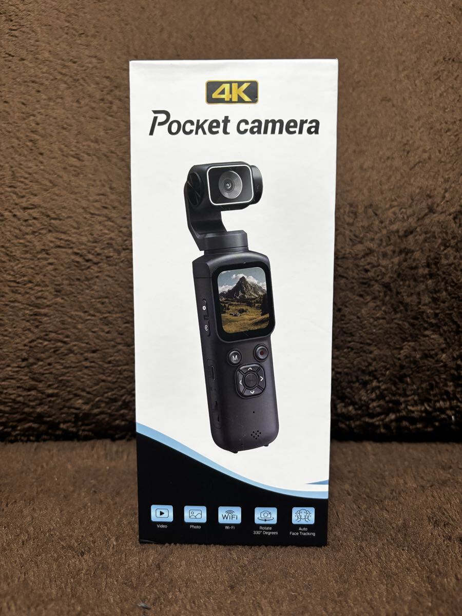 ☆個人宅可☆【新古】アクションカメラ 4K 7500万画素 シングル軸330度自動追跡 回転レンズ WIFI 全画素高速AF 1.72インチ拍卖