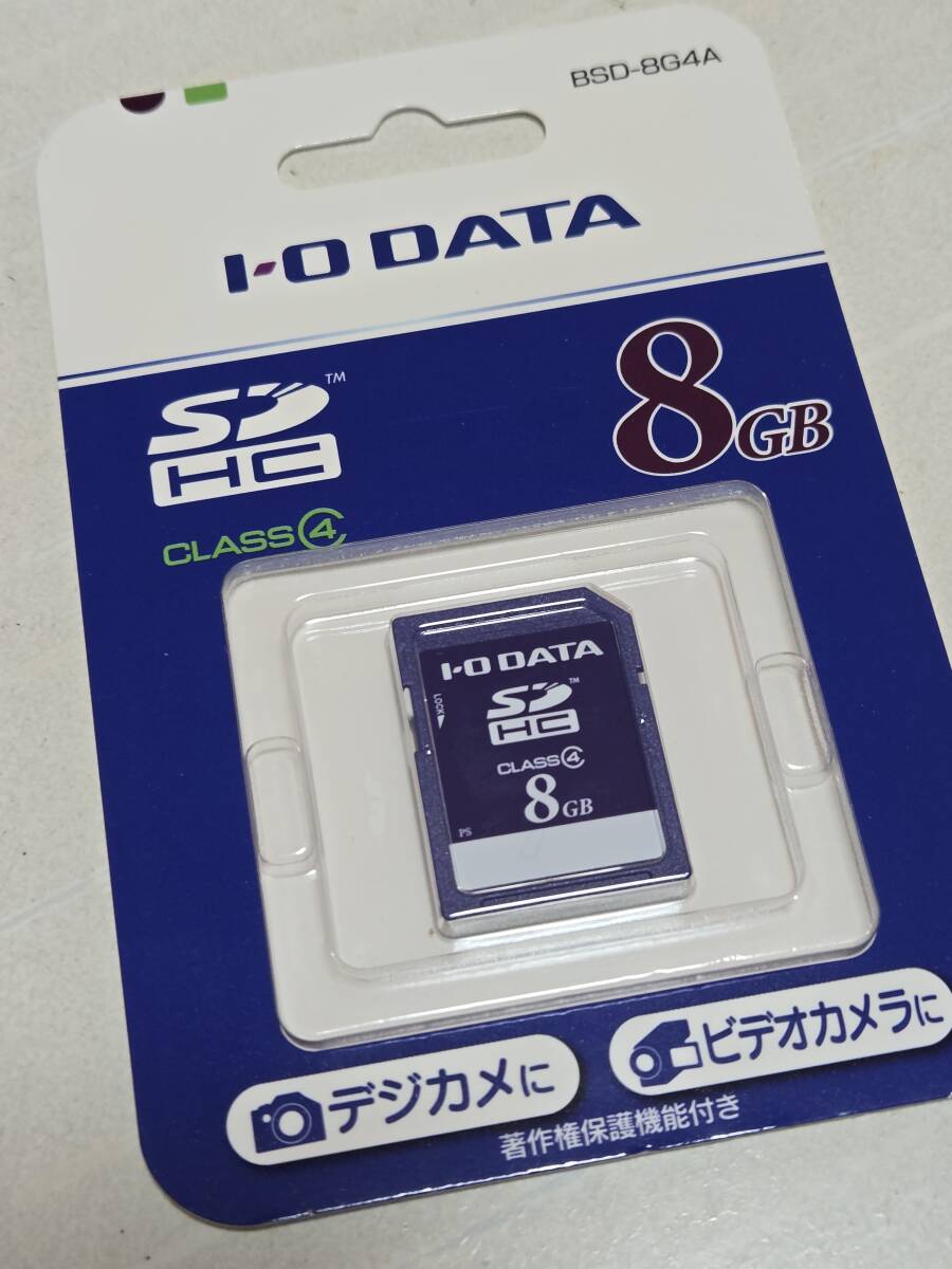 未開封 SDHC メモリ カード 8GB I・Oデータ Class4 BSD-8G4A拍卖