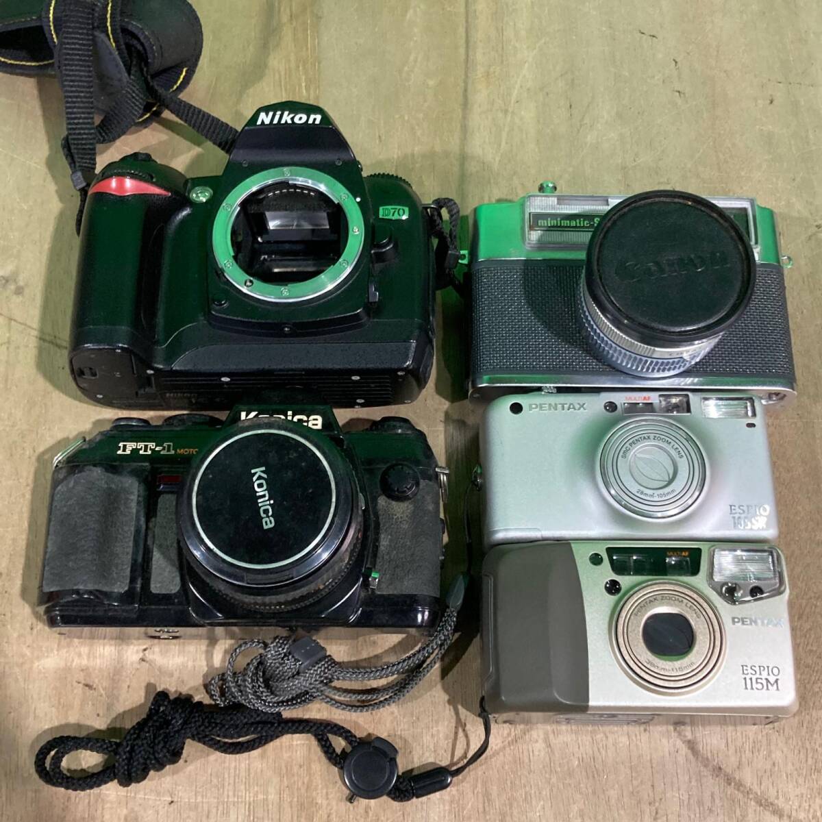 Nikon Konica PENTAX 他 ジャンク 一眼レフ コンパクト デジタル Nikon D70 PENTAX ESPIO 105SW 他 フィルムカメラ 5点セット e26080049拍卖