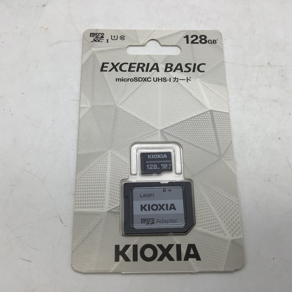 #7348 新品未開封 KIOXIA キオクシア EXCERIA BASIC 128GB micro SDXC UHS-Iカード マイクロSDカード KCA-MC128GS アダプター付拍卖