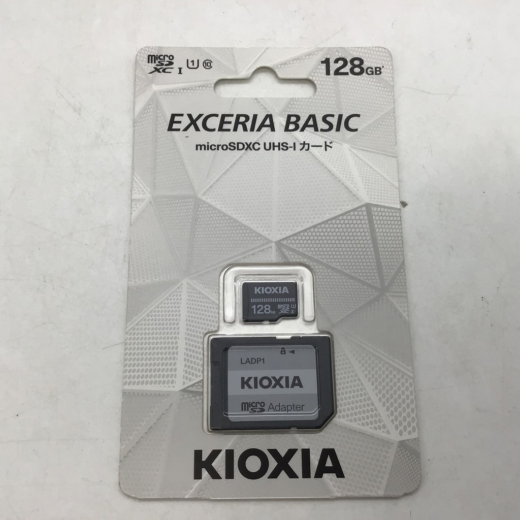 #7392 新品未開封 KIOXIA キオクシア EXCERIA BASIC 128GB micro SDXC UHS-Iカード マイクロSDカード KCA-MC128GS アダプター付拍卖